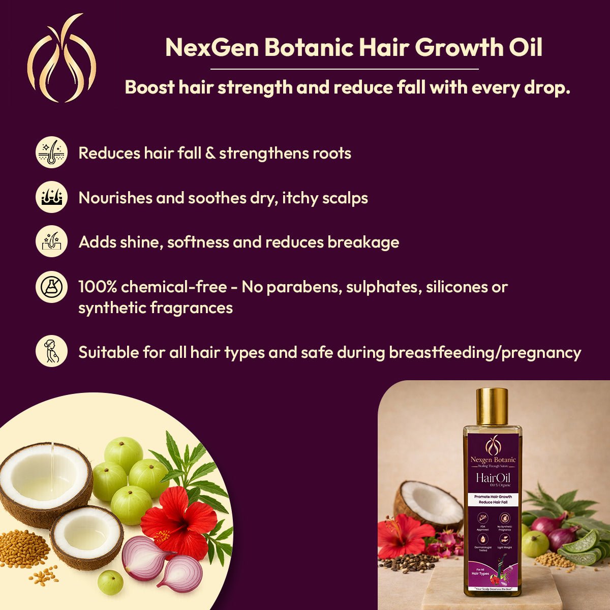 NexGen Botanic Hair Growth Oil - NexGen Botanic