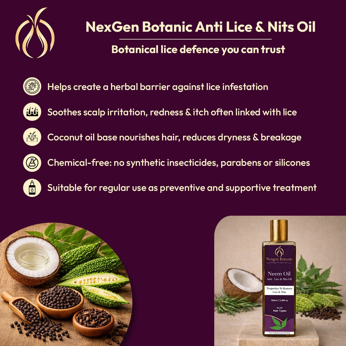 NexGen Botanic Anti Lice & Nits 100 ML - NexGen Botanic