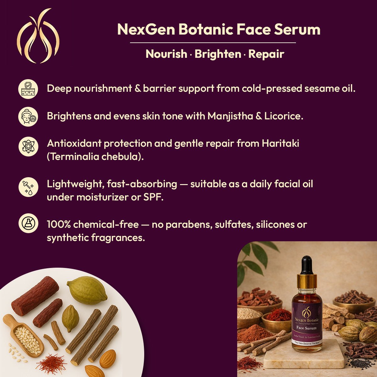 NexGen Botanic Face serum 30 ML - NexGen Botanic
