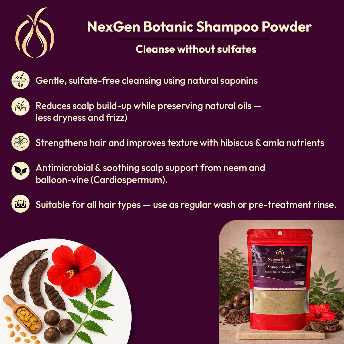 NexGen Botanic Shampoo Powder 200 G - NexGen Botanic
