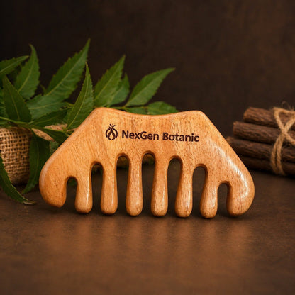 Premium Neem Wood Scalp Massager - NexGen Botanic